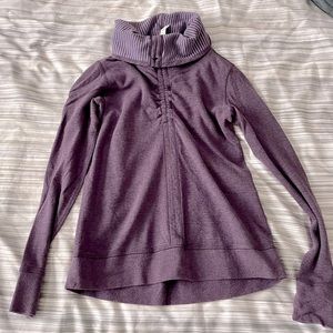 Lululemon | In a Cinch Cowl Neck Reversible Sweatshirt | Purple | Size 6